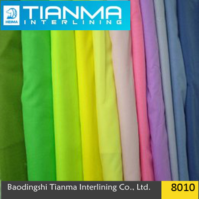 2/2 Or 1/3 Twill Weave Woven Stretch Fusible Interlining For Suit And Jacket