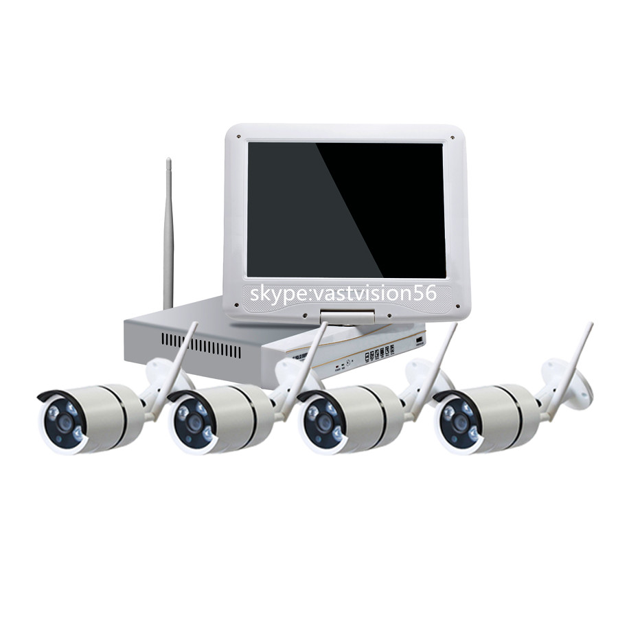 10.i Inch Lcd Monitor Wireless Cheap Cctv Camera Kit With Nvr