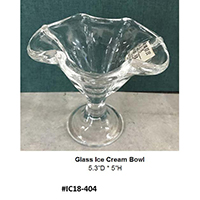 Glass Ice Cream Bowl