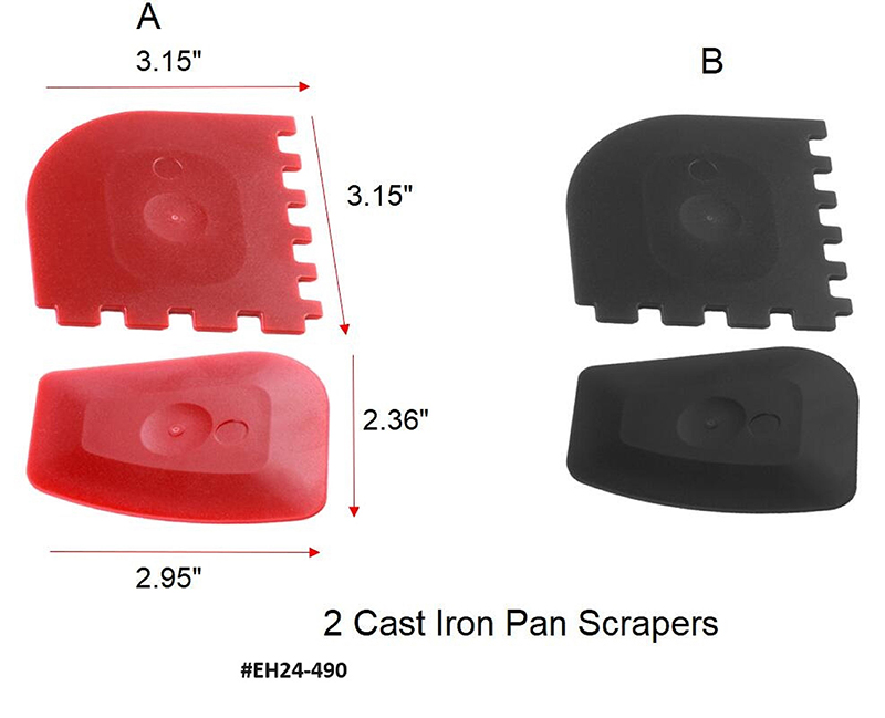 Cast Iron Pan Scrapers