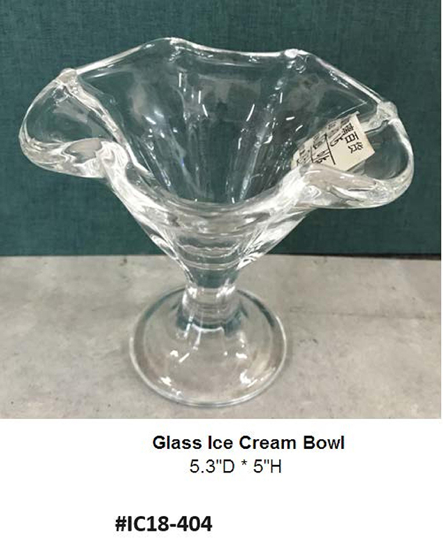 Glass Ice Cream Bowl