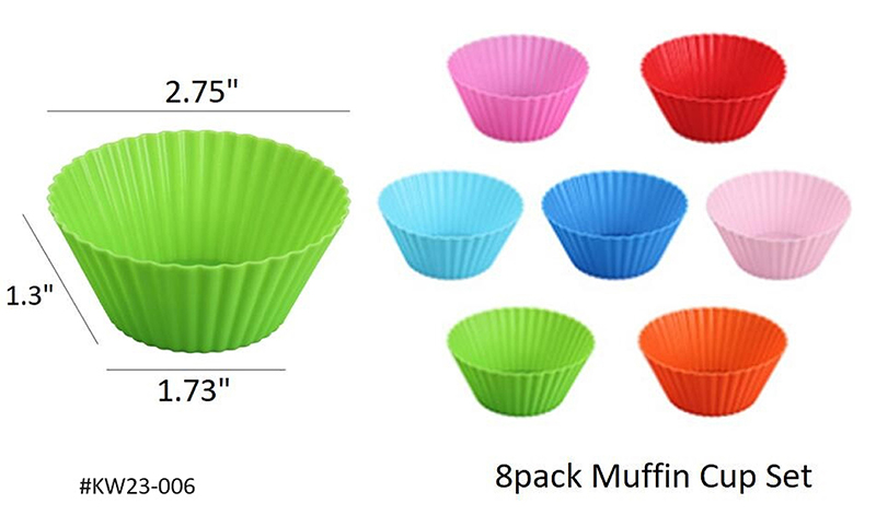 8pack Muffin Cup Set