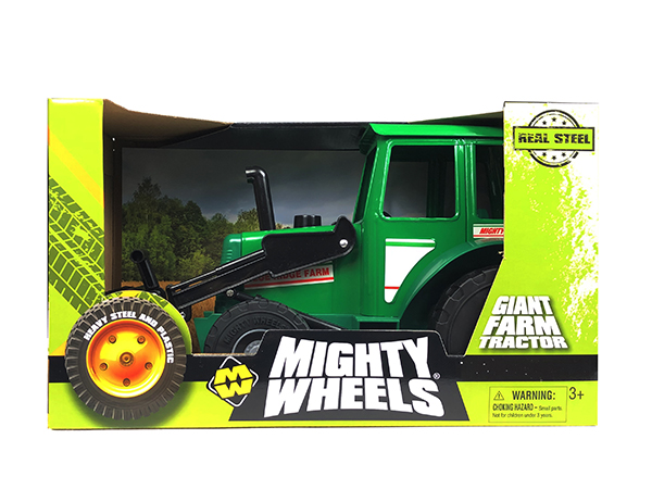 mighty wheels heavy steel and plastic toy truck box