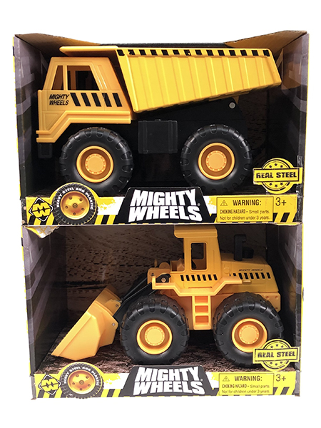 Mighty Wheels 7 inches Dump Truck and Front Loader Assortment