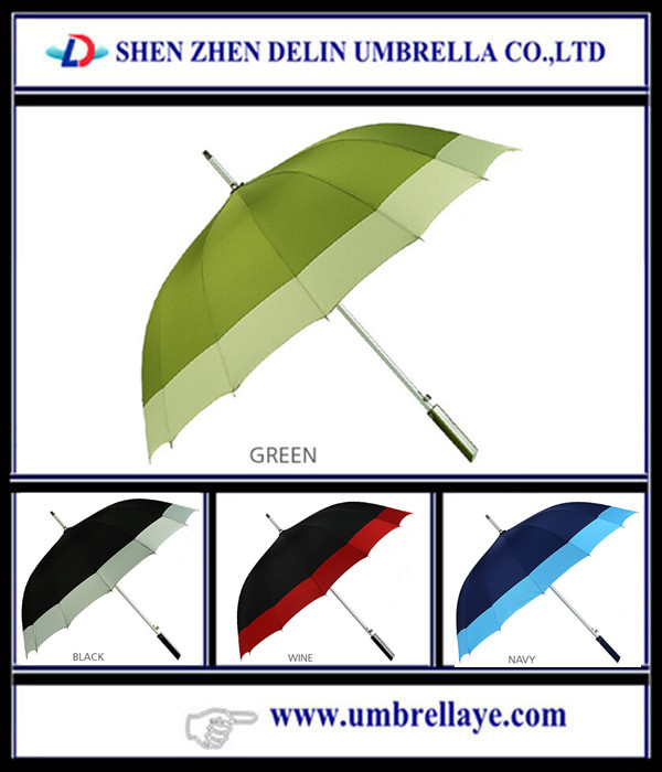 plaid golf umbrella windproof cheap umbrella