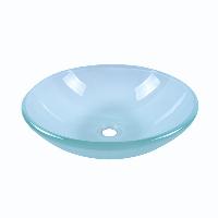 Sell White Color Bathroom Round Double Glass Wash Basin, GB201
