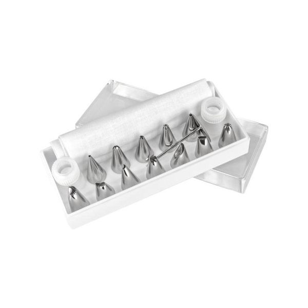 304 Stainless Steel Cake Decorating Set with 12 Nozzles