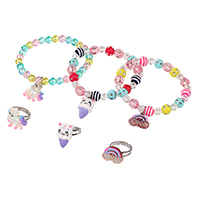 Beaded Bracelet & Ring Set