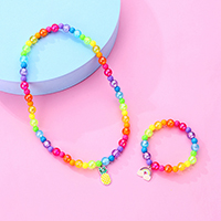 Beaded Necklace & Bracelet Set