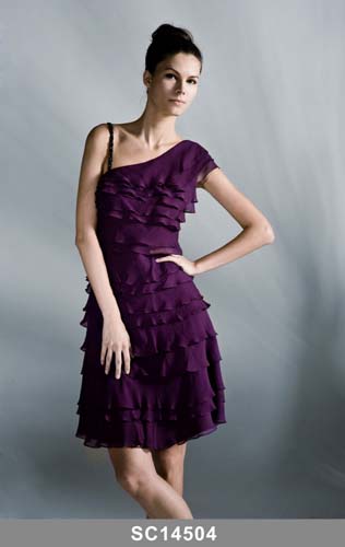 Contemporary Short Dress with Belt