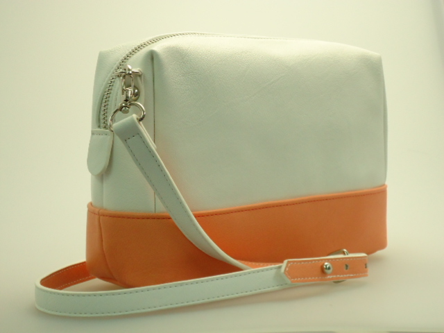 Sell Fashion Ladies Pu Colour Block Shoulder Handbag