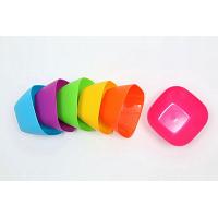 Plastic Square Shape Ice Cream Bowl