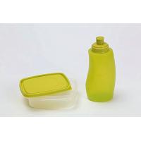 Plastic Lunch Box Set (rect. lunch box + drinking bottle)