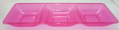 3 Div. Rectangular tray