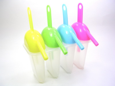 4 Slot Ice Lolly Maker with straw