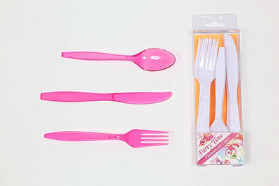 Set of 12 Plastic Flatware