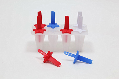 Plastic 8-slot Star Shape Ice Lolly Maker