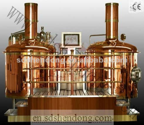 300L Microbrewery Equipment, Red Copper Brewery Equipment