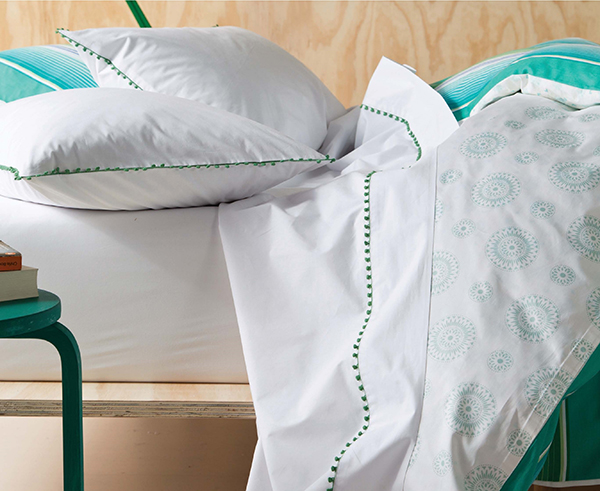 100% Cotton Crochet Bobble Edge Trimmed Sheet Set