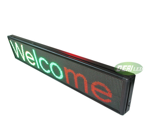 P10 tri color LED scrolling message sign