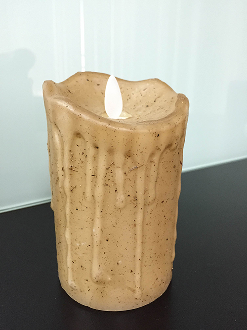 LED Candle Pillar with Timer & Realistic Moving Flame