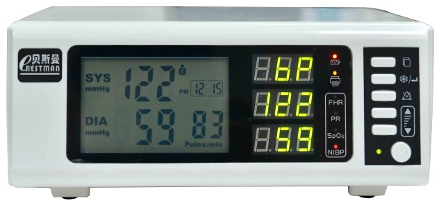 new type puerpera monitor obstetric detector,testing FHR,SpO2 and NIBP