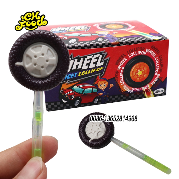 Wheel Light Lollipop Candy