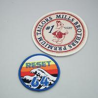 Embroidered on Cotton with Merrowed Edge