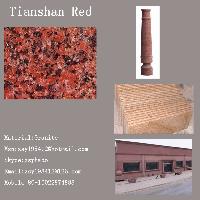 Tianshan Red China Red Chinese Granite Tile Slab Polished Flamed Stone Tub