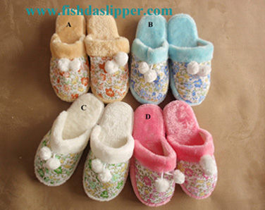 Indoor Ladies Plush Slipper