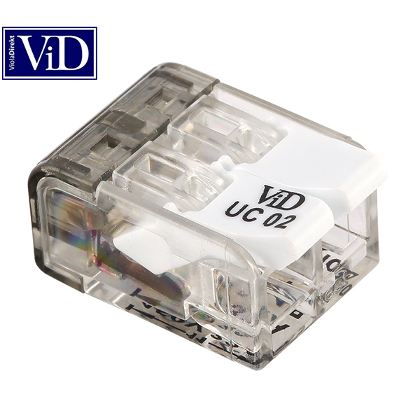 Pushwire Junction Connector, Easy-Wiring of ALL Conductors, Flexible/Fine-Stranded/Solid/Rigid