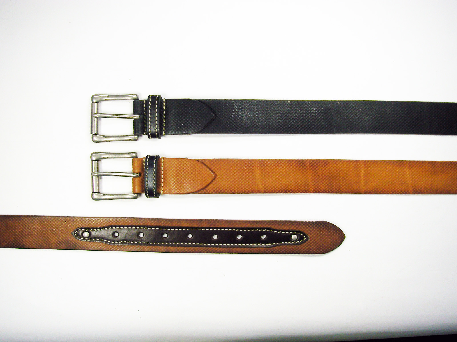 Casual leather belt