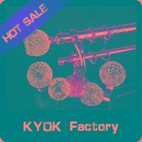 Sell Kyok Wrought Iron Curtain Rod Finials And End Cap, Bronze Curtain Finials Painting Finish Home Decor