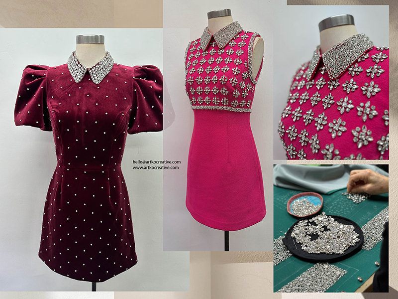 Diamonte Beaded Dresses