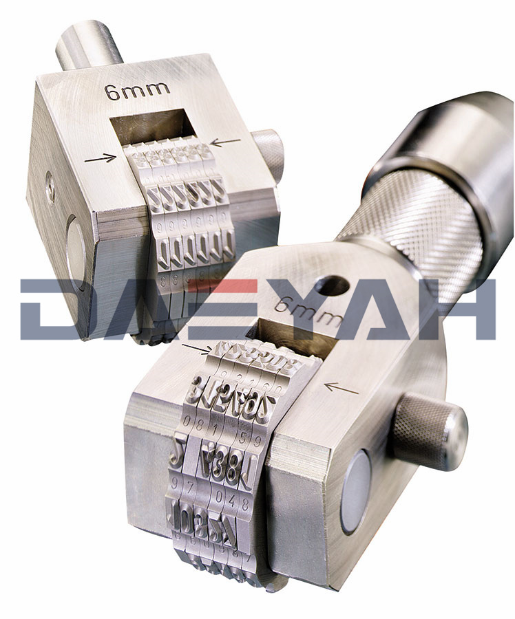 DAEYAH HM50 Steel Stamp Automatic Numbering Head Handheld Rotary Wheel Stamp Hot Stamping Dies Numbe