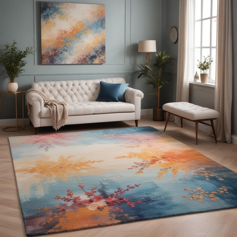 Impressionist Style Handmade Carpet