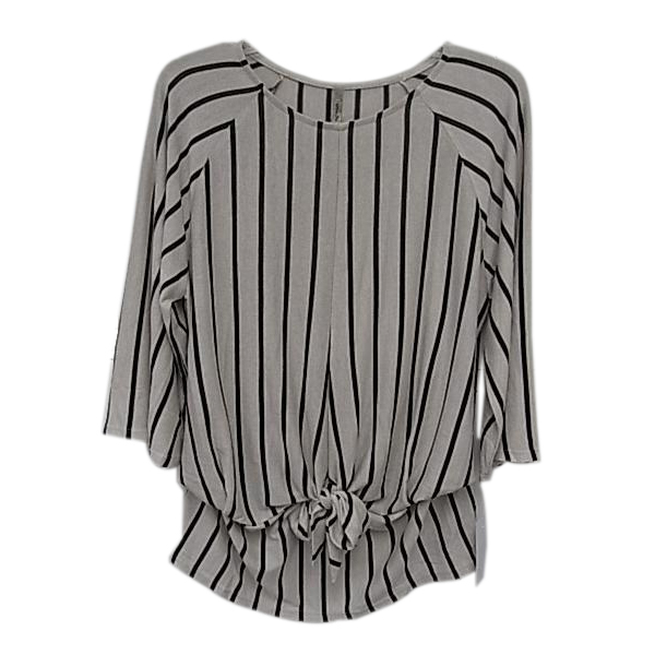 Wide Dolman Marley Stripe with Front Tie
