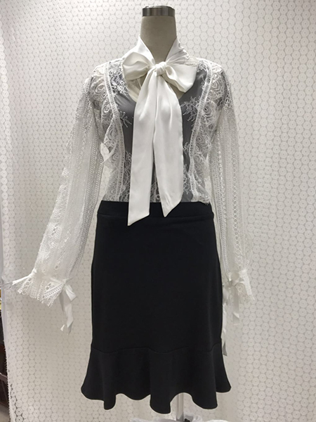 Lace Long Sleeve Blouse