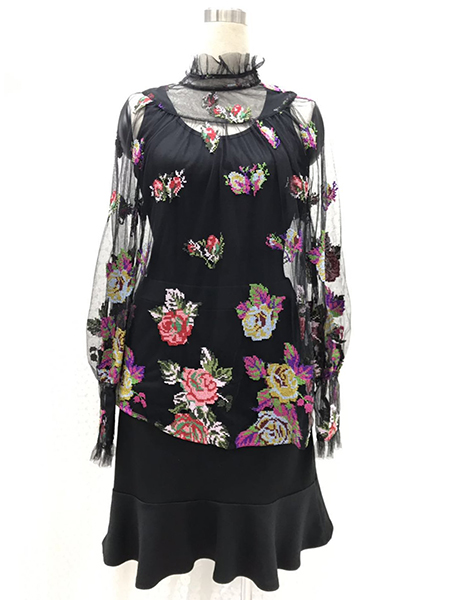 Lace Long Sleeve Blouse
