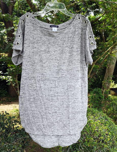 Short Sleeve 16pcs Grommet Top