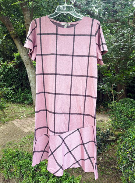 Short Sleeve Flounce Dress