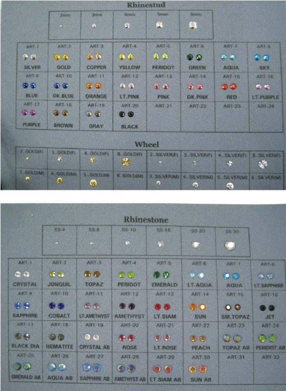 rhinestone and rhinestud