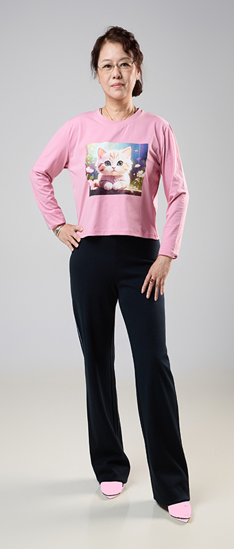 T-shirt with Printed Motif