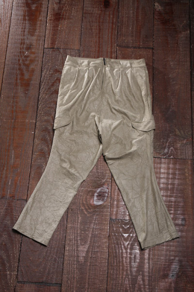 Washed woven trousers