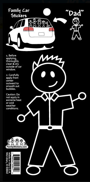 Sell Family Car Stickers -- Dad