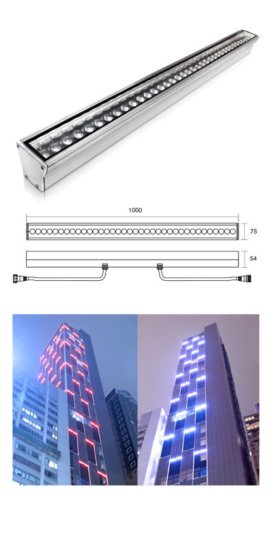 LED Wall Washer (color changeable)