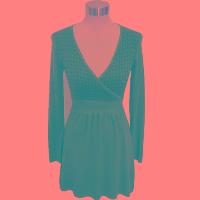 Sell Ladies Knitted V-neck Skirt With Jacquard