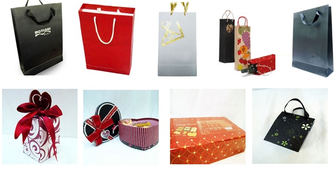 Gift / Shopping / F&B / Commercial / Industrial used plastic / paper / Non-woven bags and boxes