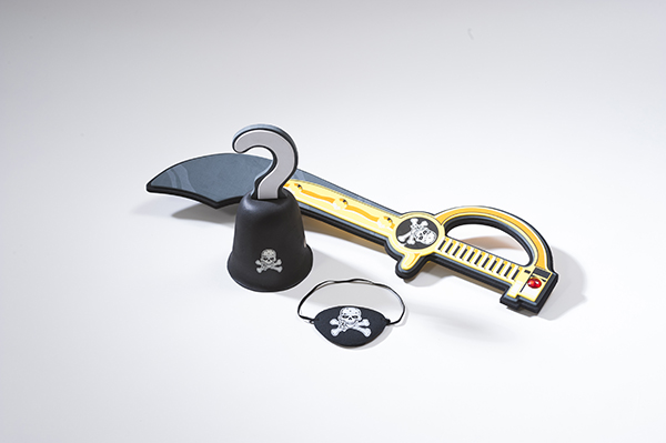 EVA Pirate Sword & Eye Patch & Pirate Hook