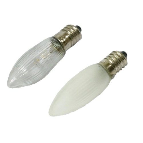 Candle 13x45mm E10 2 Leds type (5mm flat top diffuse)